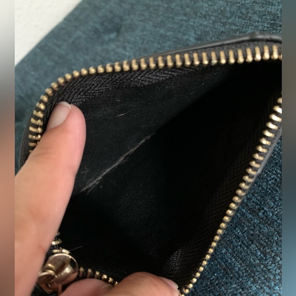 Marc New York KeyChain Wallet, Black Faux Material, Gold Hardware/Branding - Picture 5 of 6